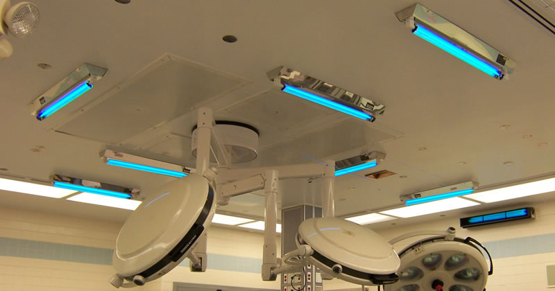 医院安装的短波紫外线灯